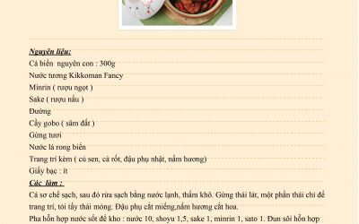 Cá kho nước tương Kikkoman