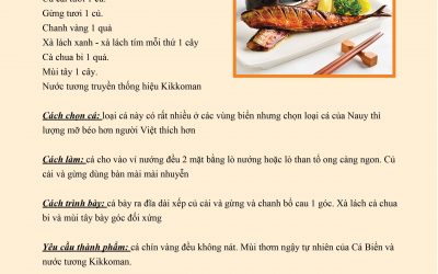 Cá Sanma nướng