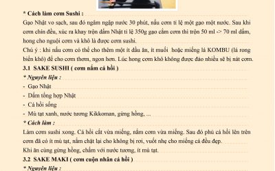 Cơm nấm với Sushi