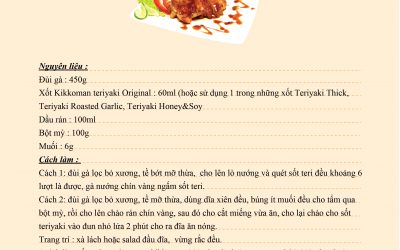 Gà nướng sốt Teriyaki